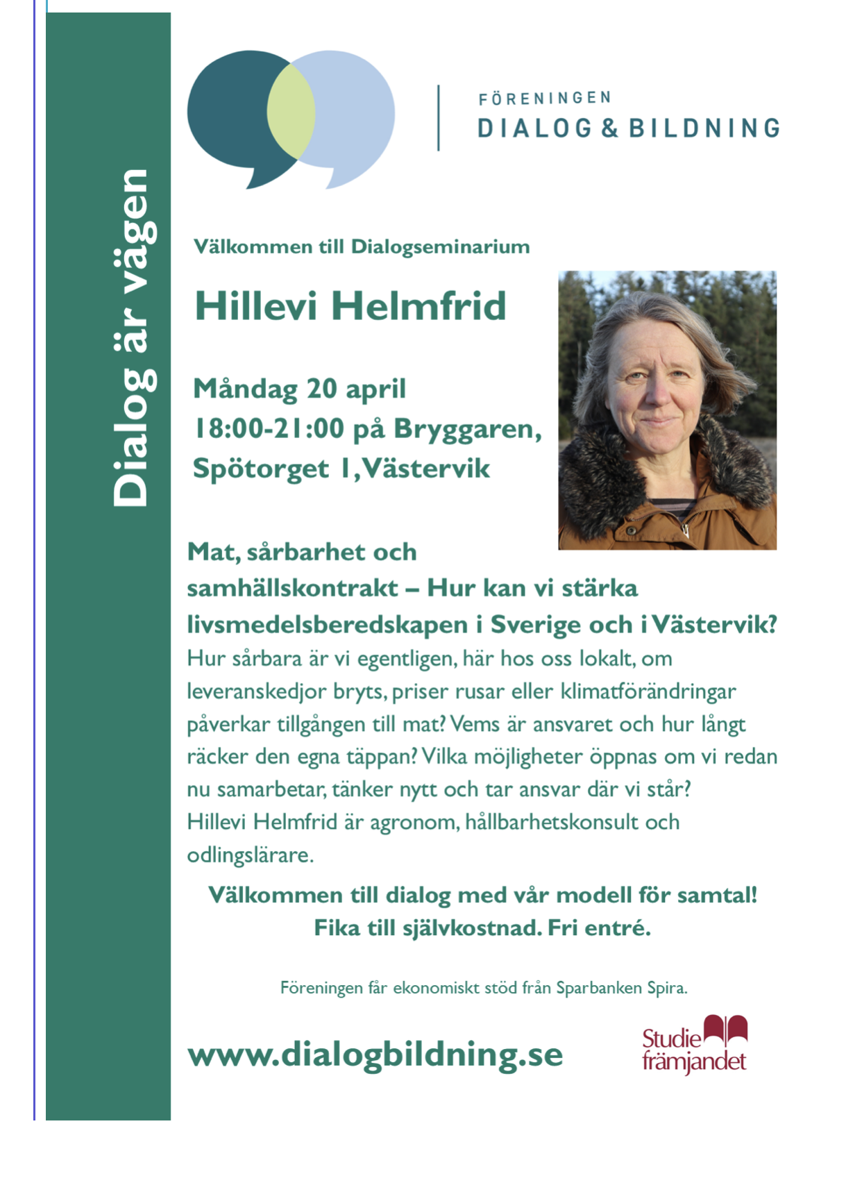 Mat sårbarhet och samhällskontrakt. Hur kan vi stärka livsmedelsberedskapen i Sverige och i Västervik?